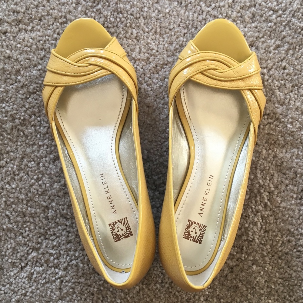Anne Klein Open Toe Wedge Heel